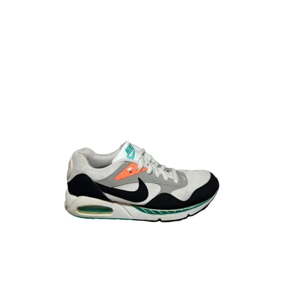 Women’s Nike White Black Gray Sneaker with Teal & Coral Accents size 11.5